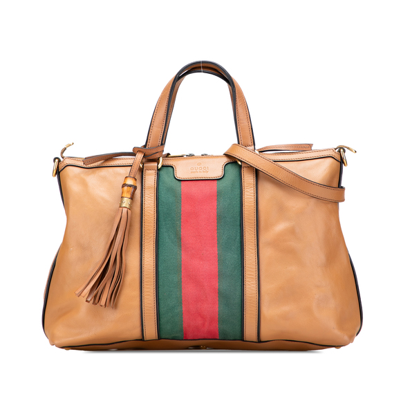 Pre-Loved Gucci Leather Rania Convertible Tote - Picture 1 of 12